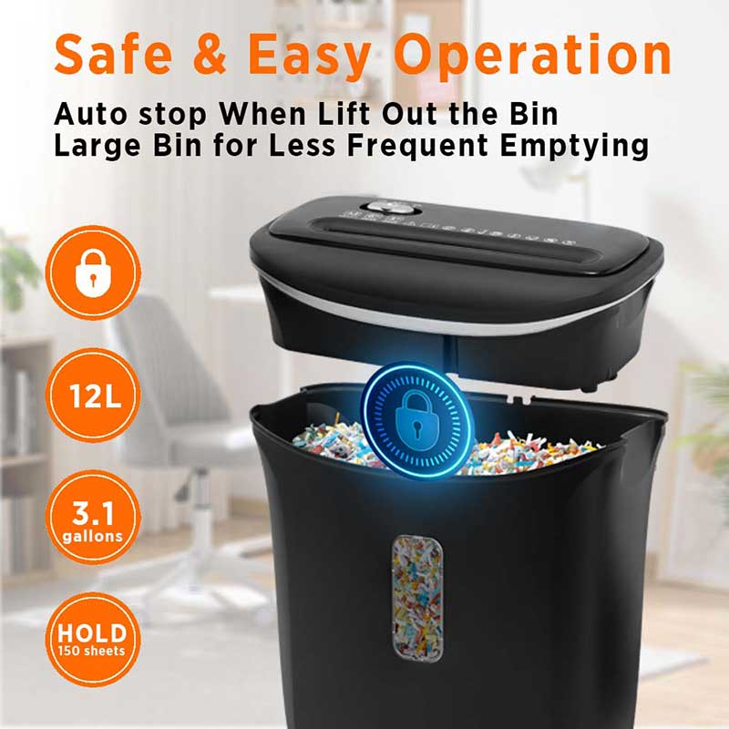 OS506C 6 Sheet Cross Cut Paper Shredder