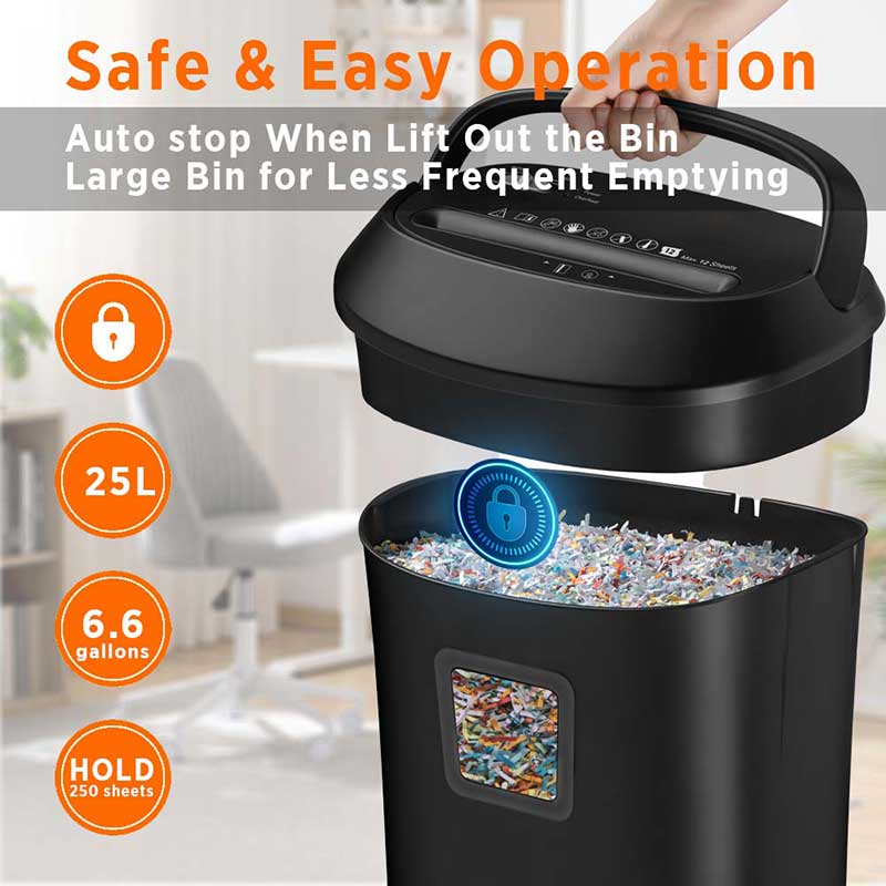OS1201C 12 sheets cross cut shredder