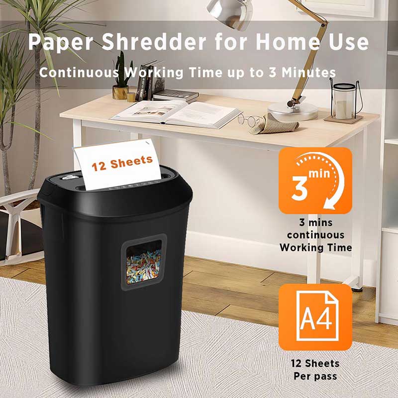 OS1201C 12 sheets cross cut shredder
