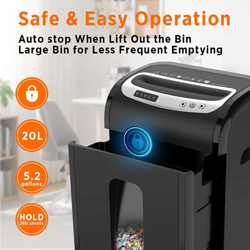 OS901-15C 15 sheets cross cut shredder