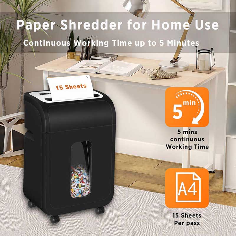 OS1501CI 15 sheets cross cut shredder