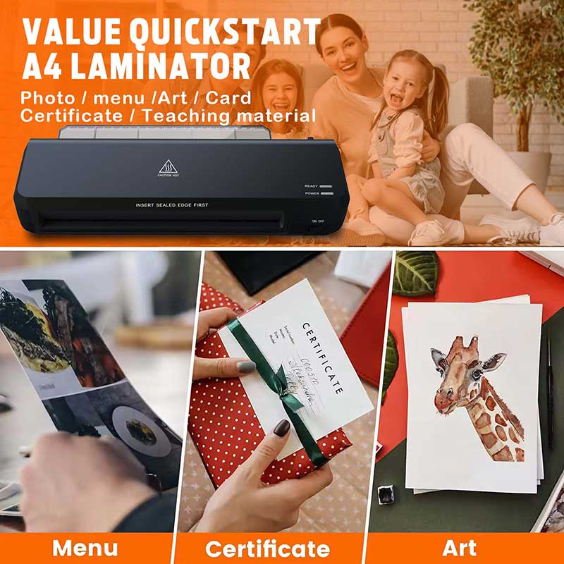 OL261T A4 Hot and Cold Laminator with Paper Tray