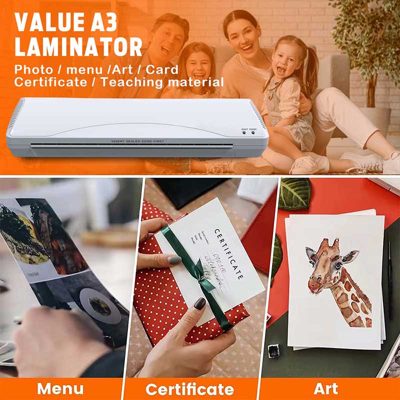 OL383E Hot and Cold A3 Laminator