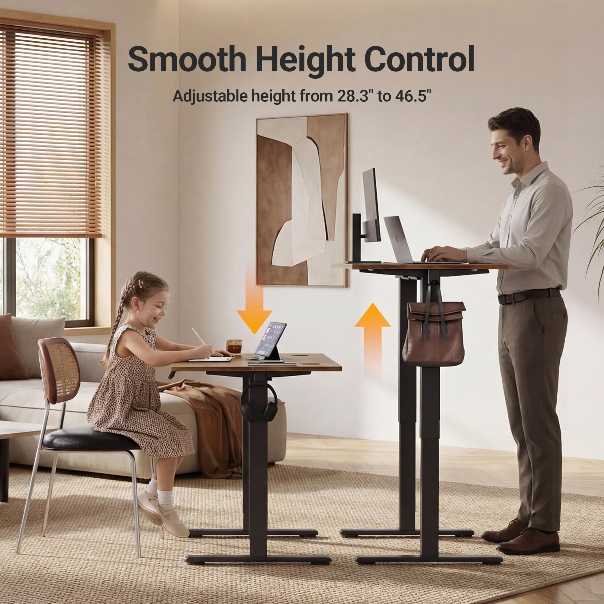 ES12 Single Motor Standing Desk