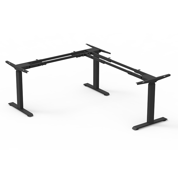 ET4-FL Triple Motor L-Shaped Electric Height-Adjustable Standing Desk