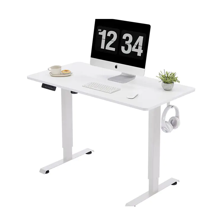 Single Motor Height Adjustable Standing Desk For Home
